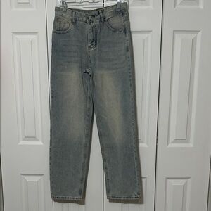 Denim&Co Men's Washed Gray Straight Jeans